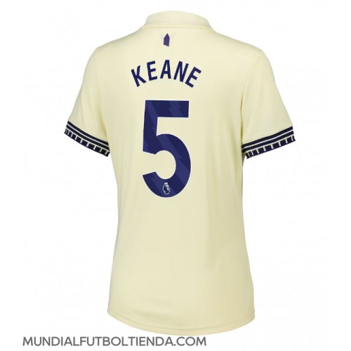 Camiseta Everton Michael Keane #5 Segunda Equipación Replica 2025-26 para mujer mangas cortas